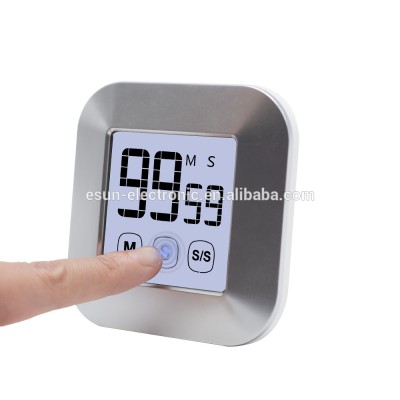 Digital Touch Screen Alarm Magnetic Kitchen Timer for cooking,fitness,beauty,countdown